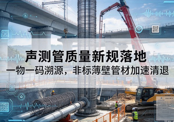 肥城声测管质量新规落地，一物一码溯源，非标薄壁管材加速清退