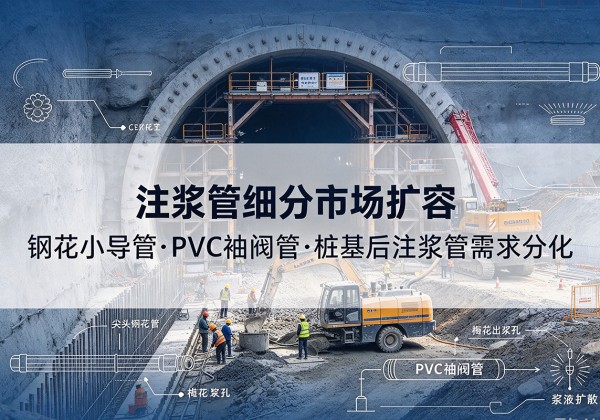 肥城注浆管细分市场扩容，隧道钢花小导管、PVC 袖阀管、桩基后注浆管需求分化